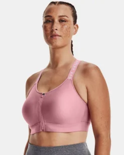 Women's UA Infinity High Zip Sports Bra -Deals Haute Vex Store V5 1373860 697 FC LG