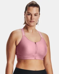 Women's UA Infinity High Zip Sports Bra -Deals Haute Vex Store V5 1373860 697 FC XL