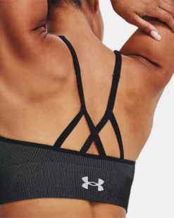 Women's UA Seamless Low Longline Rib Sports Bra -Deals Haute Vex Store V5 1373870 001 BCKDET