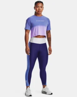 Women's UA Branded Dip Dye Crop Short Sleeve -Deals Haute Vex Store V5 1376750 495 FSF