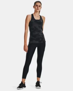 Women's HeatGear No-Slip Waistband Blocked Ankle Leggings -Deals Haute Vex Store V5 1377091 001 FSF