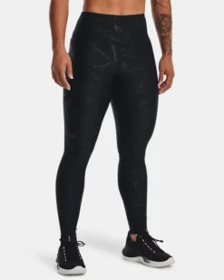 Women's HeatGear No-Slip Waistband Emboss Leggings