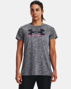 Women's UA Techâ„¢ Twist Script Short Sleeve