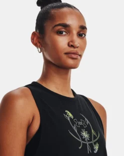 Women's UA Baseline Graphic Tank -Deals Haute Vex Store V5 1377308 001 COLLAR