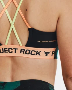 Women's Project Rock Crossback Family Printed Sports Bra -Deals Haute Vex Store V5 1377953 722 BCKDET