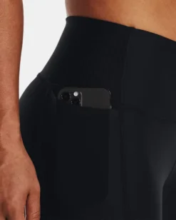 Women's HeatGear No-Slip Waistband Mesh Panel Leggings -Deals Haute Vex Store V5 1378753 001 SIDEDET