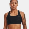 Women's Armour Mid Crossback Emboss Sports Bra