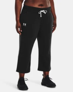 Women's UA Rival Terry Flare Crop Pants