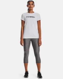Women's UA I Will Short Sleeve -Deals Haute Vex Store V5 1379021 100 FCADD